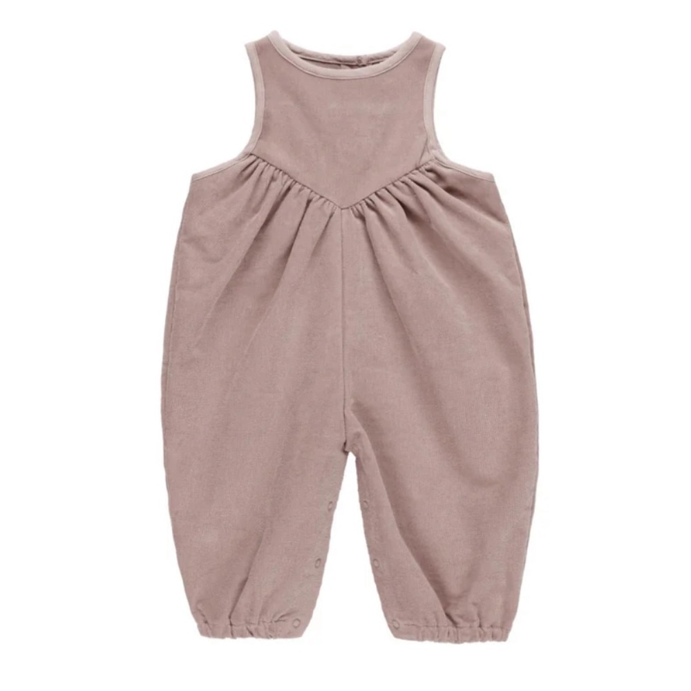 Quincy Mae Mauve Corduroy Romper